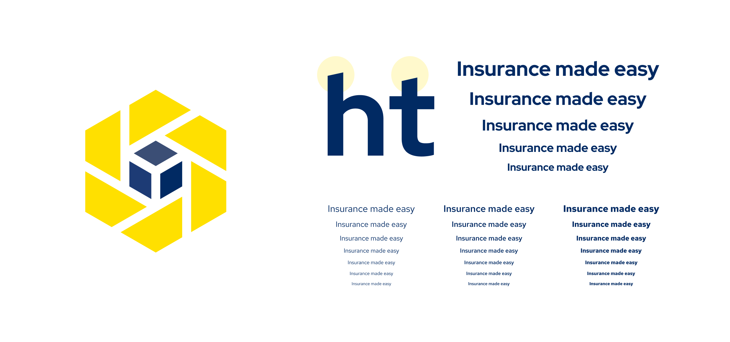 Logo of HoldCover, a hexagon, with a Red Hat typeface type scale